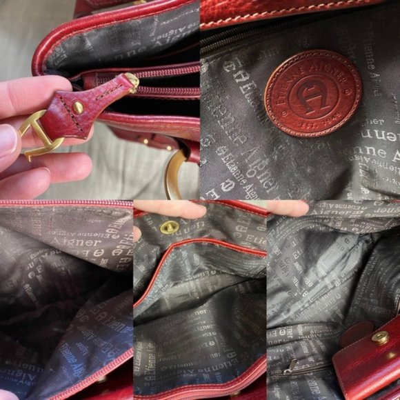 SOLD Etienne Aigner Leather Tote - Picture 6 of 10